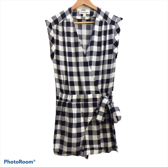 Country Road Ginham Romper Playsuit Sz 4 - Picture 4 of 7